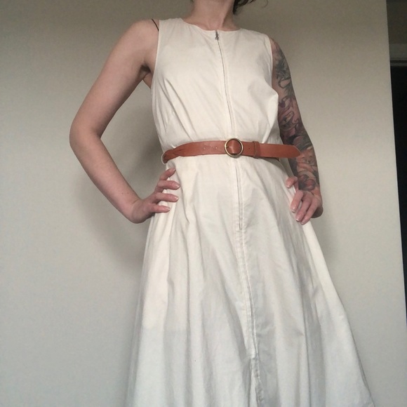 THEORY Aline zip front leather braid belt - Picture 6 of 12